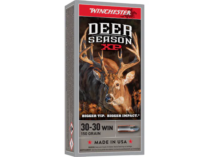 In Stock: Winchester Deer Season XP 30-30 Winchester Ammo 150 Grain Winchester Extreme Point Polymer Tip 200rounds15