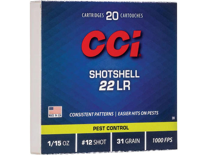 New CCI Shotshell 22LR Ammo 31 Grain Lead Shot