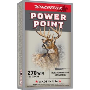 Winchester Power Point 270 Winchester Ammo 150 Grain Jacketed Soft Point 200rounds - Fast Ship - Ammunition | Illinois Gun Shop