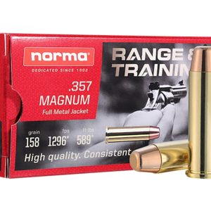 Shop Norma Range & Training 357 Magnum Ammo 158 Grain Full Metal Jacket 500 rounds - Ammunition | Illinois Gun Shop