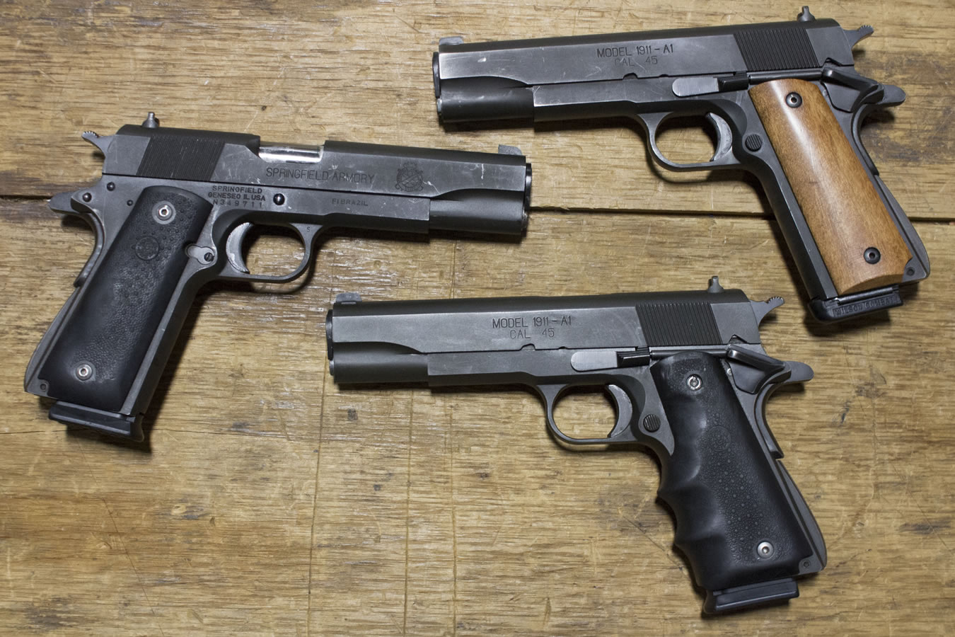 Springfield 1911-A1 45 ACP Police Trade-ins (Fair Condition) Springfield 1911-A1 45 ACP Police Trade-ins (Fair Condition) - Firearms - Illinois Gun Shop