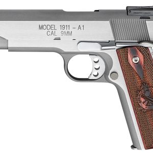 Springfield 1911-A1 Range Officer 9mm Stainless Essentials Package w/ Adjustable Rear Sight - Firearms | Illinois Gun Shop