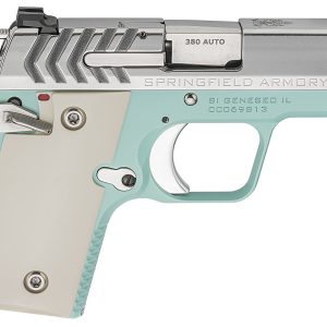 Springfield 911 .380 ACP Carry Conceal Pistol with Vintage Blue Cerakote/Stainless Finish - Pistols | Illinois Gun Shop