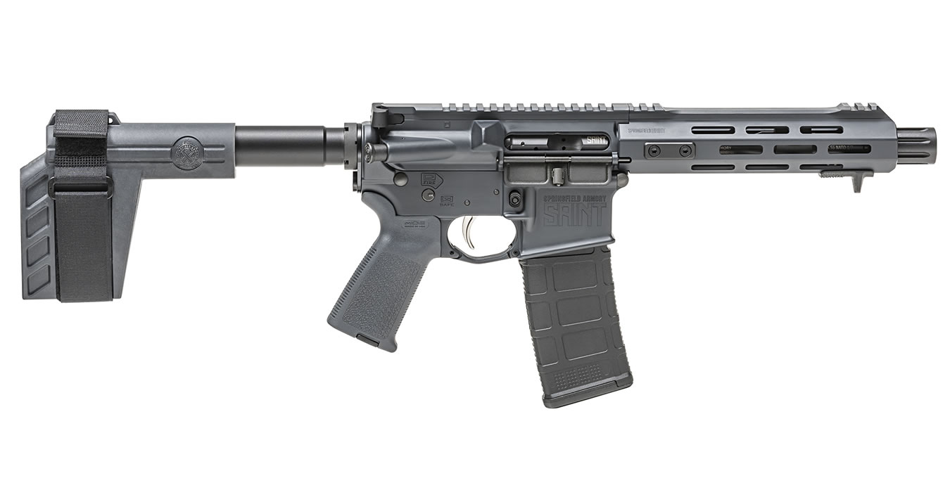 Springfield Saint 5.56mm Tactical Gray Semi-Auto Pistol Springfield Saint 5.56mm Tactical Gray Semi-Auto Pistol - Pistols - Illinois Gun Shop