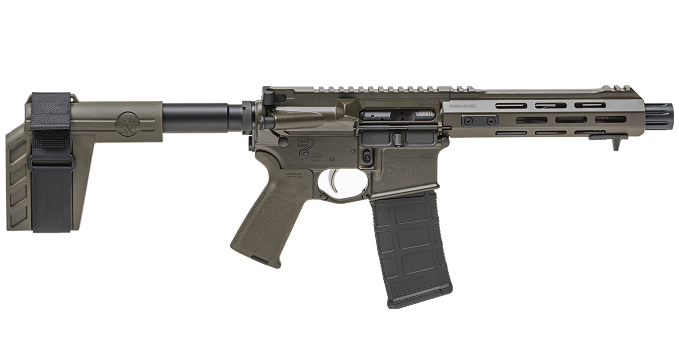 Springfield Saint 5.56mm OD Green Semi-Auto Pistol Springfield Saint 5.56mm OD Green Semi-Auto Pistol - Pistols - Illinois Gun Shop