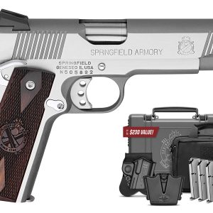 Springfield 1911 Loaded .45 ACP Stainless Steel with Instant Gear Up Package - Firearms | Illinois Gun Shop
