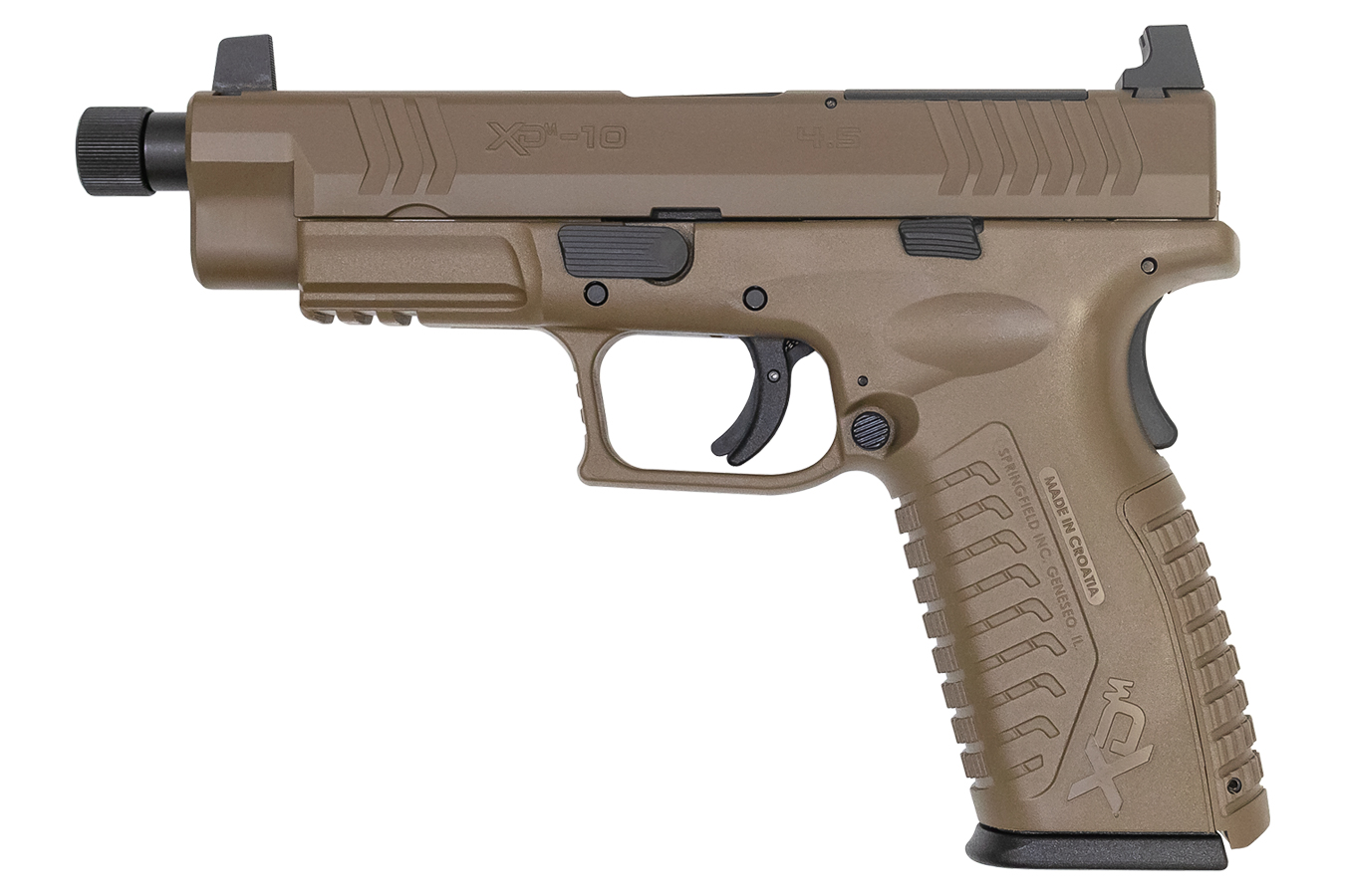 Springfield XDM OSP 10mm Full-Size Optics-Ready Flat Dark Earth Pistol with Threaded Barrel Springfield XDM OSP 10mm Full-Size Optics-Ready Flat Dark Earth Pistol with Threaded Barrel - Pistols - Illinois Gun Shop