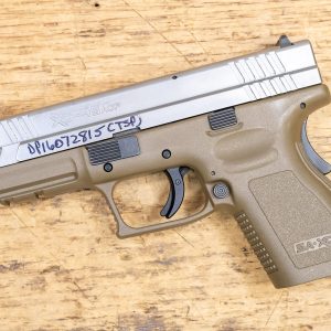 Springfield XD-45 45 ACP Compact Police Trade-in Pistol with FDE Frame and Silver Slide (No - Pistols | Illinois Gun Shop
