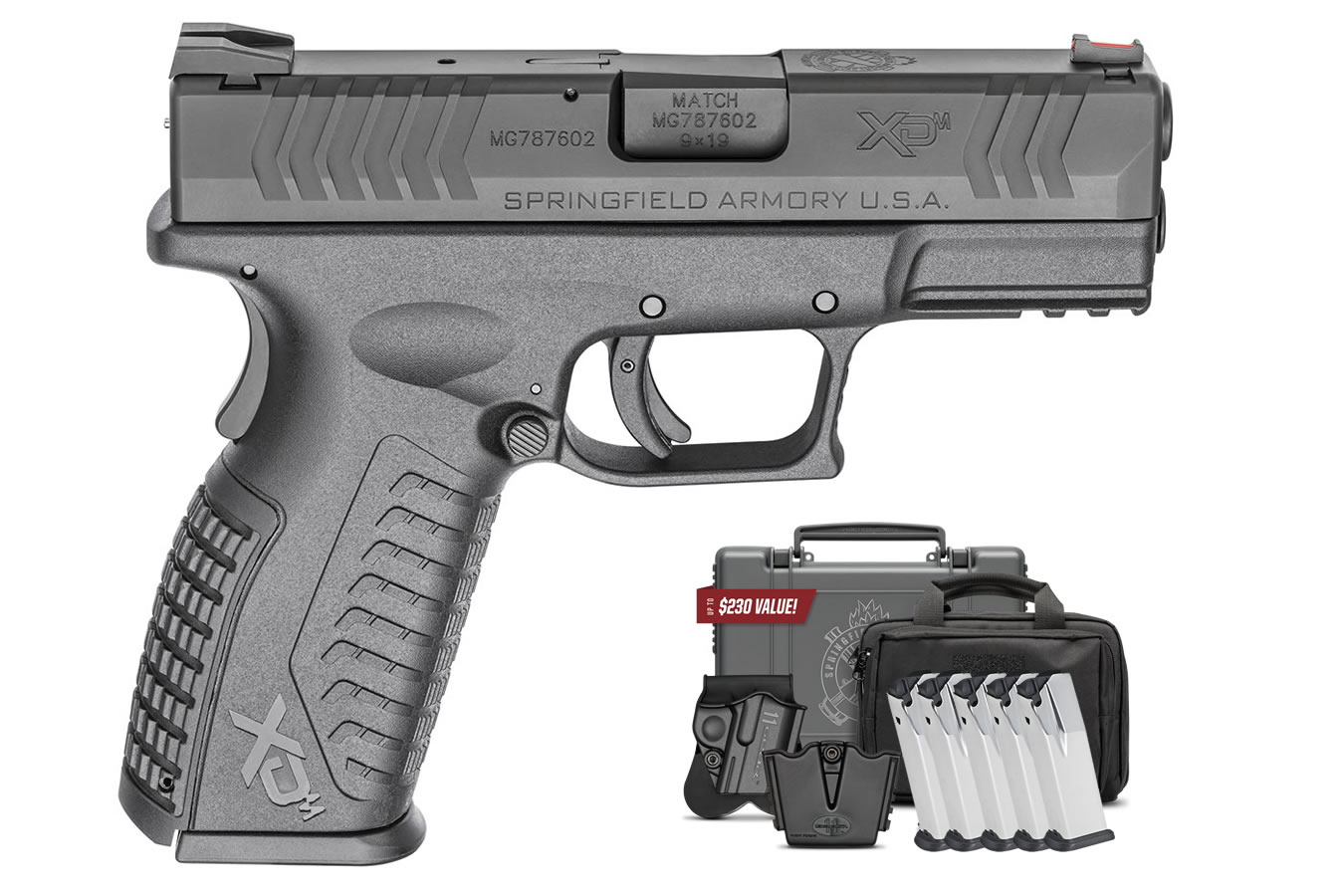 Springfield XDM 9mm 3.8 Full-Size Black Instant Gear Up Package with 5 Mags, Range Bag, Holster and Mag Pouch Springfield XDM 9mm 3.8 Full-Size Black Instant Gear Up Package with 5 Mags, Range Bag, Holster and Mag Pouch - Firearms - Illinois Gun Shop