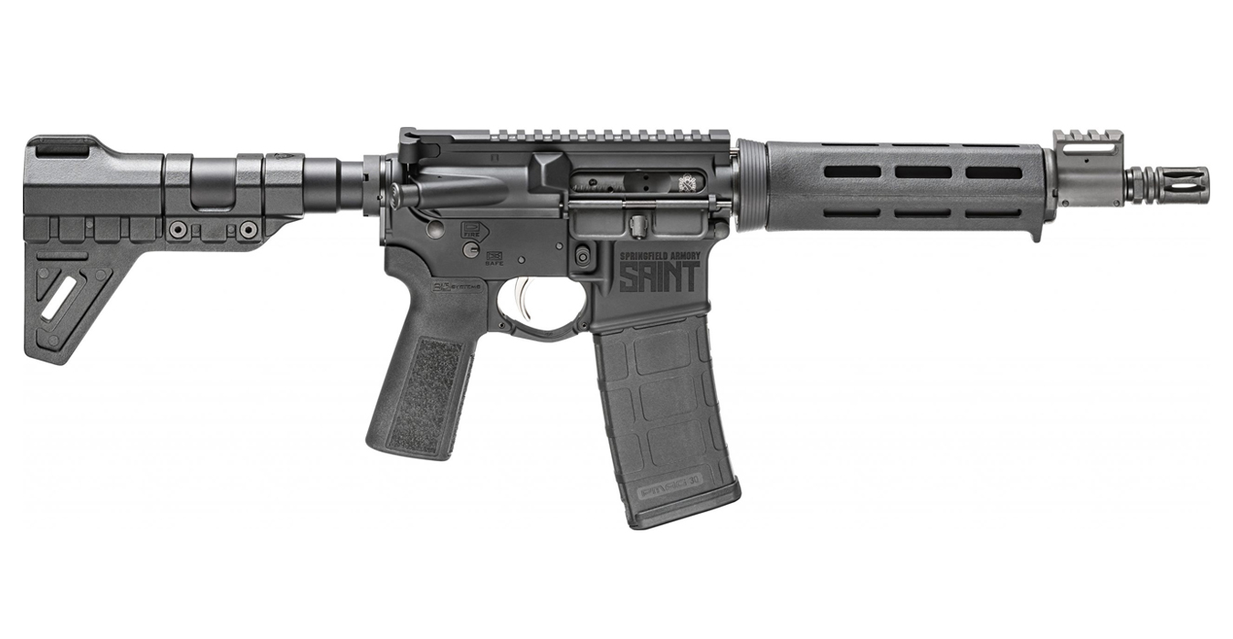 Springfield Saint 5.56mm AR-15 Pistol with B5 Grip and Trinity Force Breach Blade Brace Springfield Saint 5.56mm AR-15 Pistol with B5 Grip and Trinity Force Breach Blade Brace - Pistols - Illinois Gun Shop