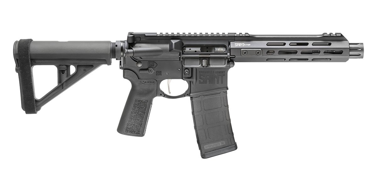 Springfield Saint Victor 5.56mm AR-15 Pistol with Magpul BTR Pistol Stabilizing Brace Springfield Saint Victor 5.56mm AR-15 Pistol with Magpul BTR Pistol Stabilizing Brace - Pistols - Illinois Gun Shop