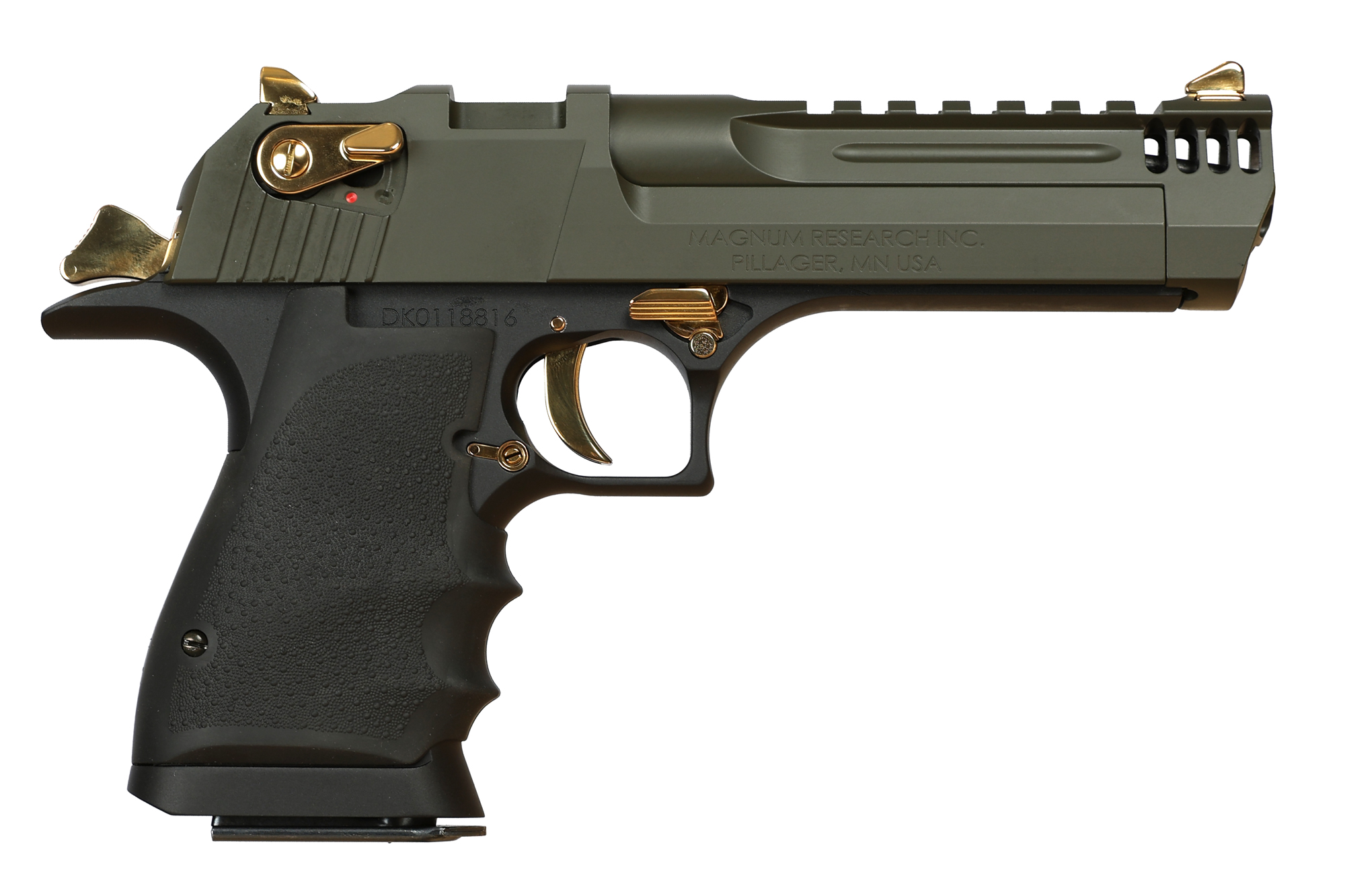 Magnum Research Desert Eagle L5 .50 AE 5" Black/Green Magnum Research Desert Eagle L5 .50 AE 5" Black/Green - Firearms - Illinois Gun Shop