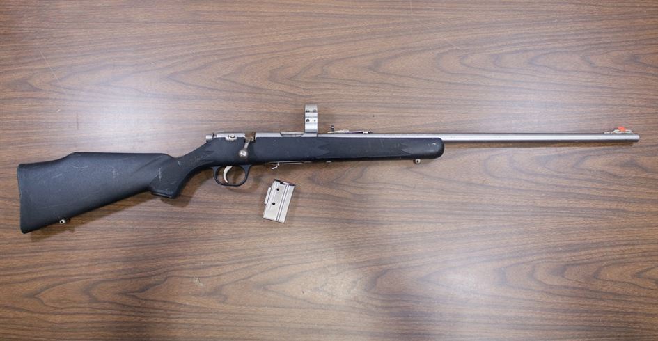 Marlin 882 SS 22 WMR Police Trade-In Rifle with Stainless Steel Barrel Marlin 882 SS 22 WMR Police Trade-In Rifle with Stainless Steel Barrel - Marlin Used Gun Collection - Illinois Gun Shop